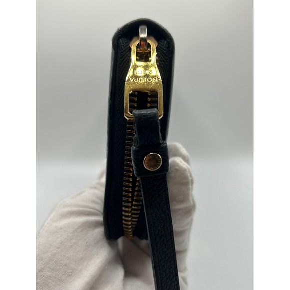 Louis Vuitton Monogram Empreinte Leather Zip Around Wallet Black #354 - Picture 6 of 13